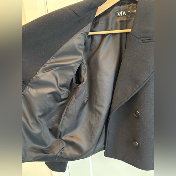 Cropped loose fit Peacoat - Picture 4 of 6